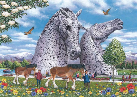 House Of Puzzles The Kelpies 1000 Piece Jigsaw Puzzle Toys HP0816