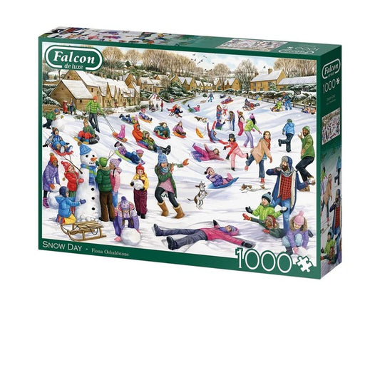 Jumbo Falcon Snow Day 1000 Piece Jigsaw Puzzle Toys