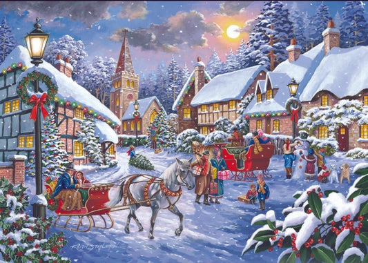 House Of Puzzles Christmas Is Coming 2 x Big 500 Piece Jigsaw Puzzle Toys HP0720