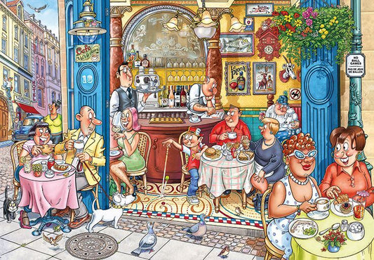 Jumbo Wasgij Mystery No 18 Grabbing a Quick Bite 1000 Piece Jigsaw Puzzle