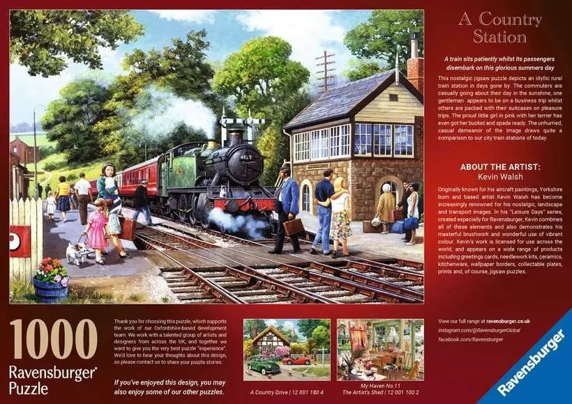 Ravensburger A Country Station 1000 Piece Jigsaw Puzzle Toys
