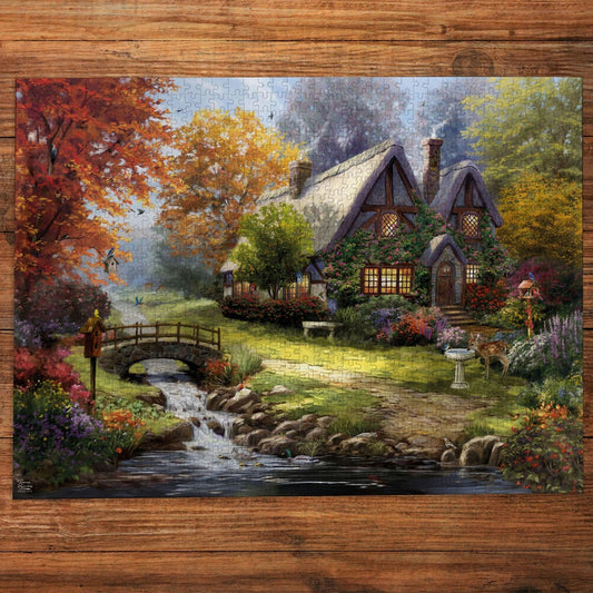 Gibsons Thomas Kinkade: Birdsong Cottage 1000 Piece Jigsaw Puzzle G6470
