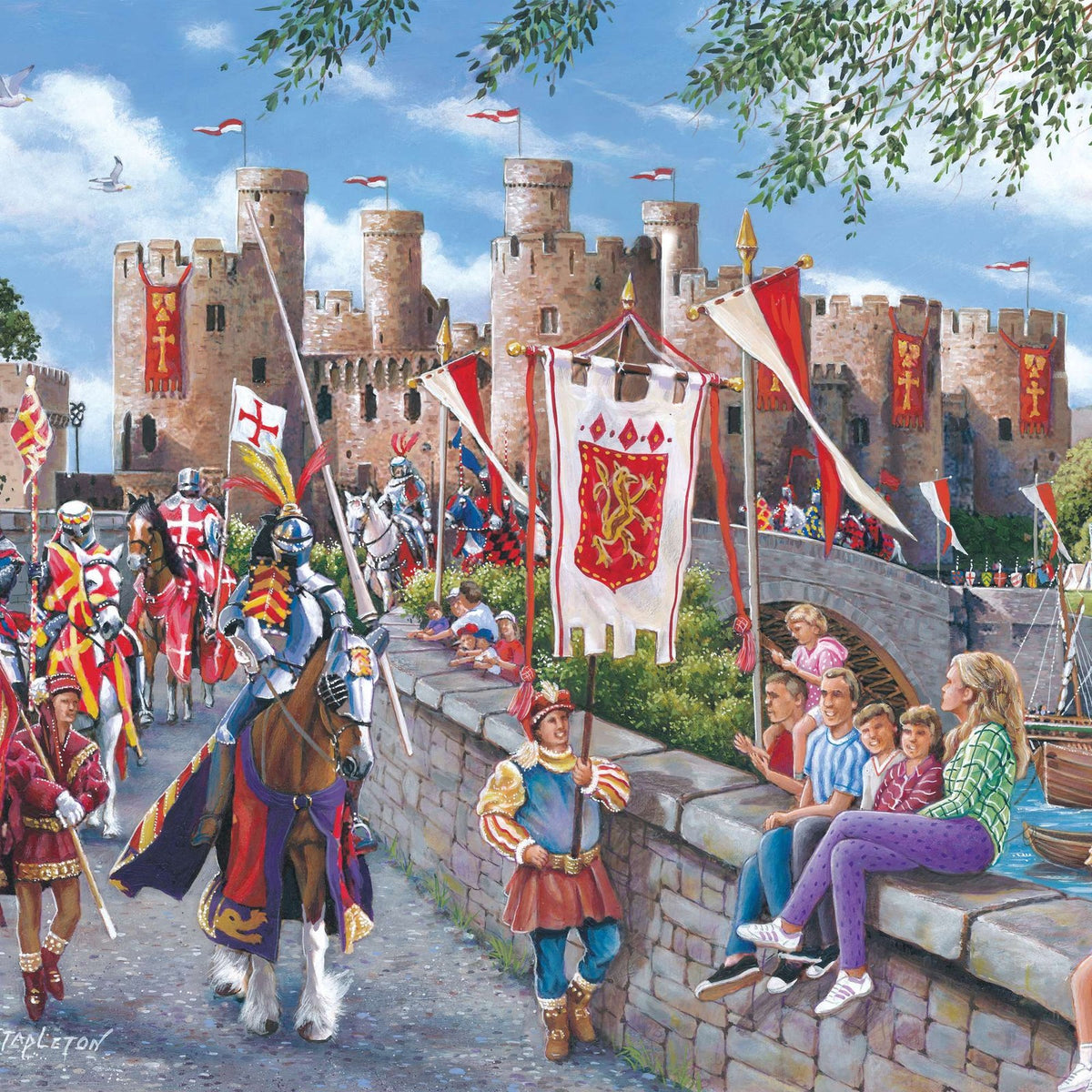House Of Puzzles Conway Castle Puzzle Tube 150 Piece Jigsaw Puzzle Toys HP0802