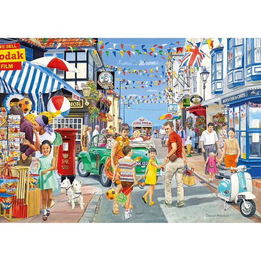 Gibsons Games Wish You Were Here 4 x 500 Piece Jigsaw Puzzle Toys G5059
