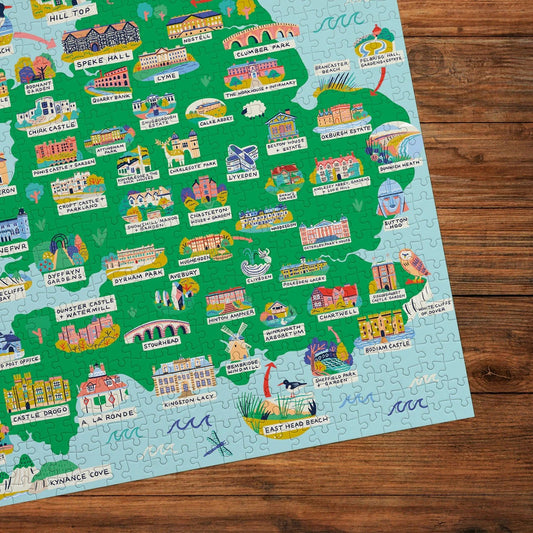 Gibsons National Trust Across The Land 1000 Piece Jigsaw Puzzle G7184