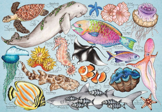 House Of Puzzles Great Barrier Reef Tube 150 Piece Jigsaw Puzzle Toys HP0803