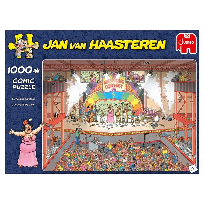 Jumbo Jan van Haasteren - Eurosong Contest 1000 Piece Jigsaw Puzzle Toys
