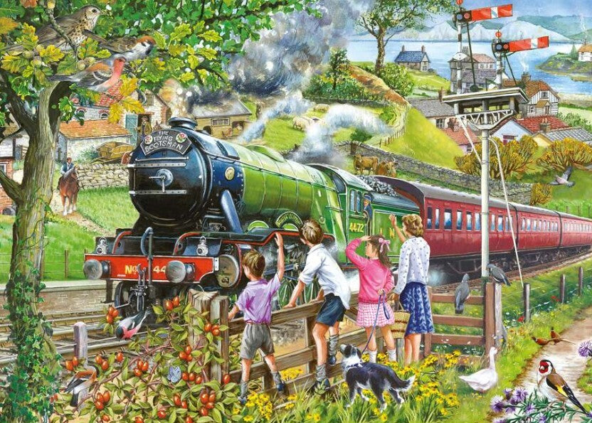 House Of Puzzles Full Steam Ahead Big 500 Piece Jigsaw Puzzle Toys HP0724