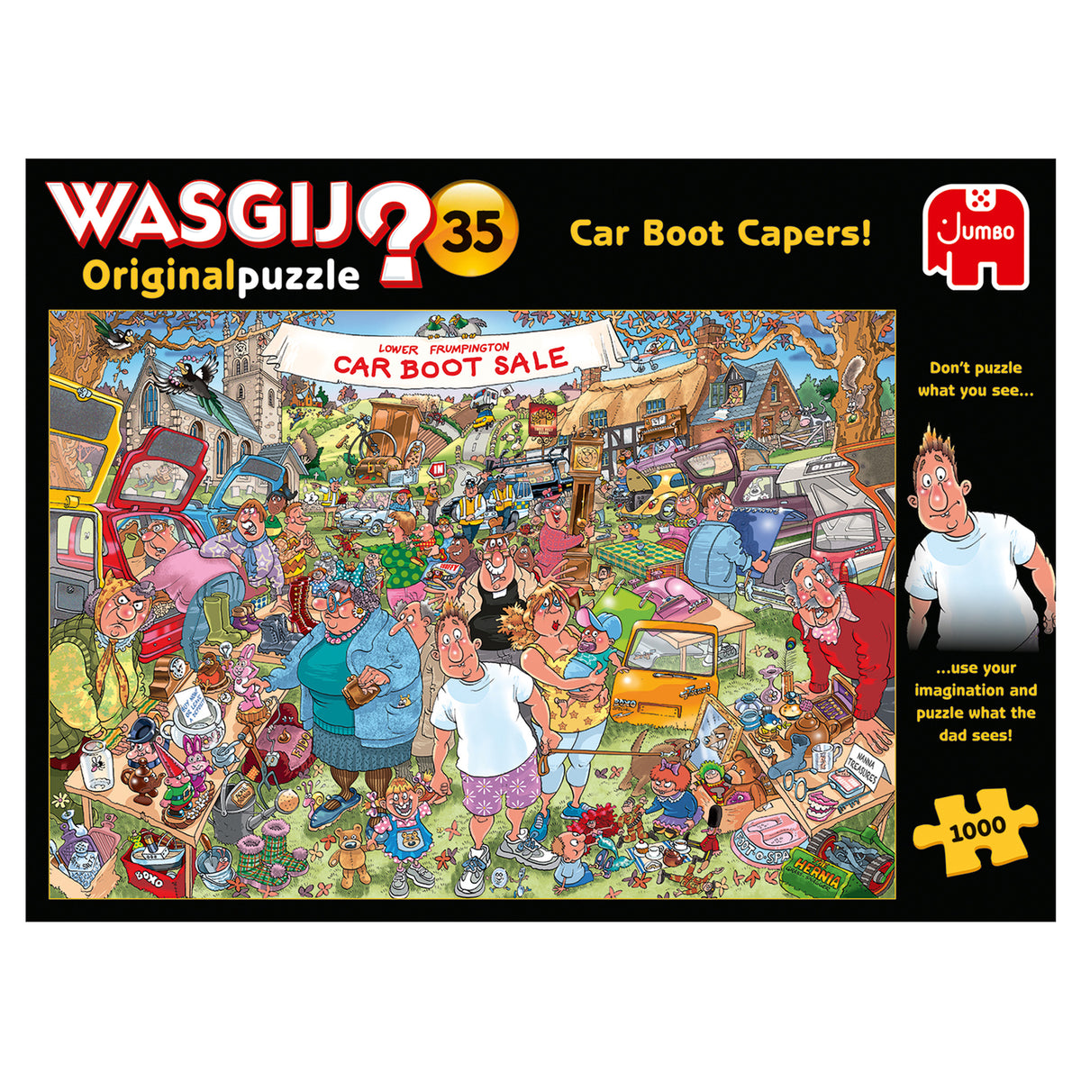 Jumbo Wasgij Original 35 Car Boot Capers 1000 Piece Jigsaw Puzzle Toys