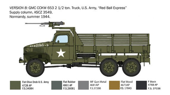 ITALERI 1/35 1:35 GMC 2 1/2 Ton, 6x6 truck RR SCALE MODEL KIT 6271