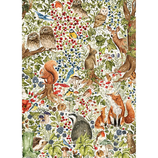 Gibsons Games The Art File: Woodland Wildlife 1000 Piece Jigsaw Puzzle G7217