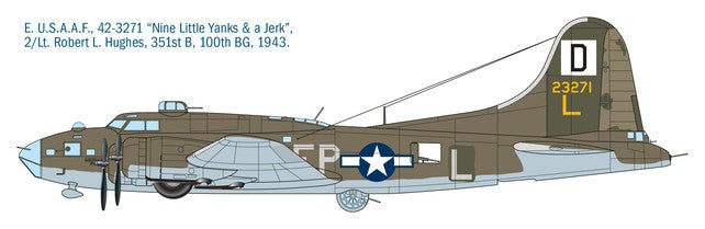 ITALERI 1/72 1:72 B-17F Flying Fortress SCALE MODEL KIT 1487