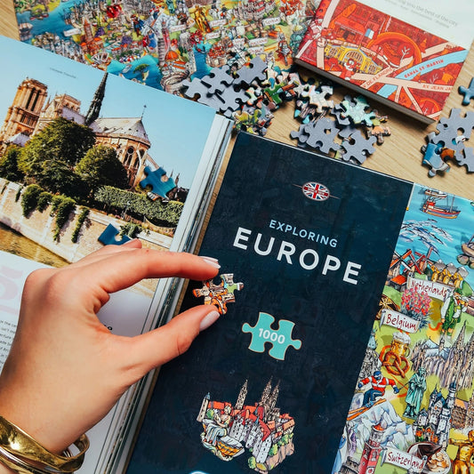 Gibsons Exploring Europe 1000 Piece Jigsaw Puzzle G7130