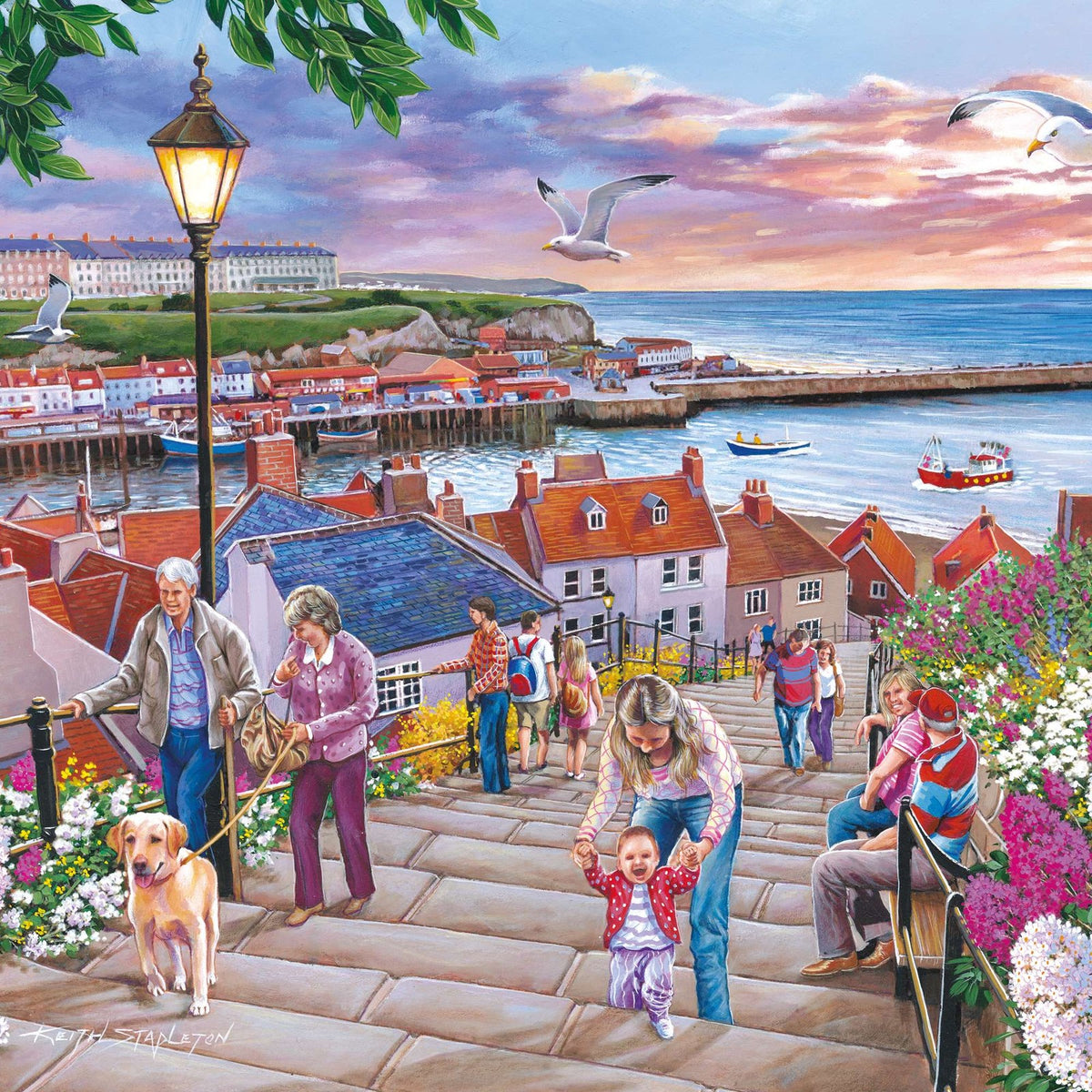 House Of Puzzles 199 Steps Whitby Tube 150 Piece Jigsaw Puzzle Toys HP0799