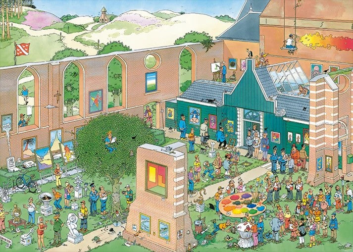 Jumbo Jan van Haasteren - The Art Market 1000 Piece Jigsaw Puzzle Toys