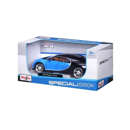 Maisto 1:24 1/24 BUGATTI CHIRON BLUE DIE CAST SCALE MODEL M31514