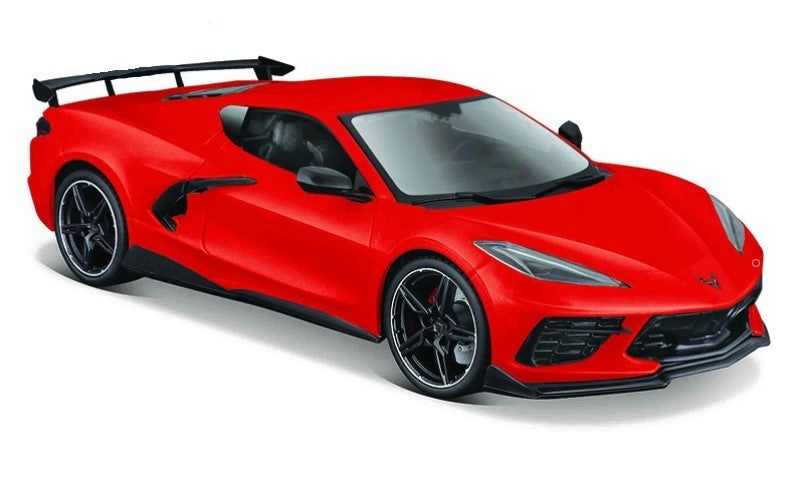 Maisto 1:24 1/24 2020 Corvette Stingray Coupe High Wing Red Model Car M31534