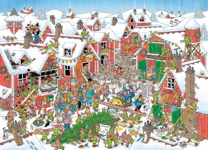 Jumbo Jan van Haasteren - Santa's Village 1000 Piece Jigsaw Puzzle Toys