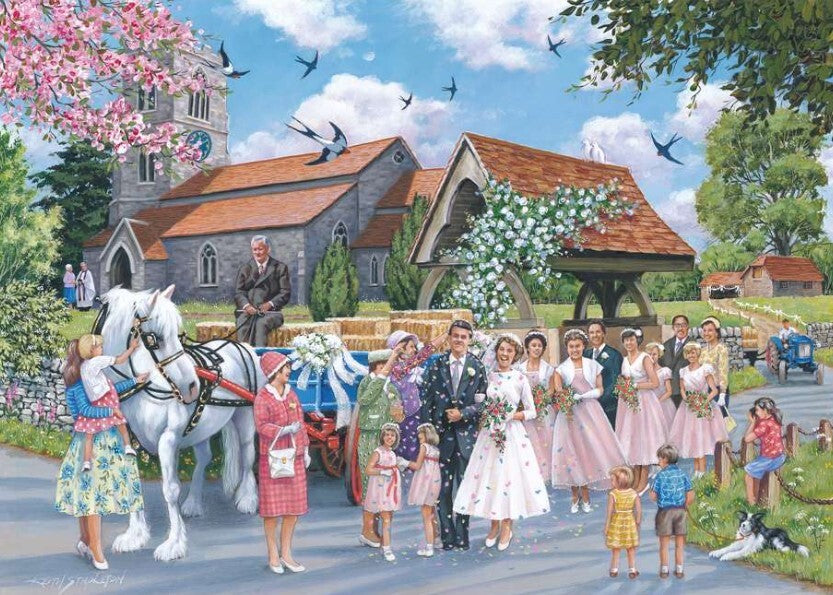 House Of Puzzles Country Wedding 1000 Piece Jigsaw Puzzle Toys HP0766