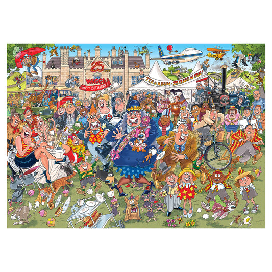 Jumbo Wasgij Original 40 Garden Party 25th Anniversary 1000 Piece Jigsaw Puzzle