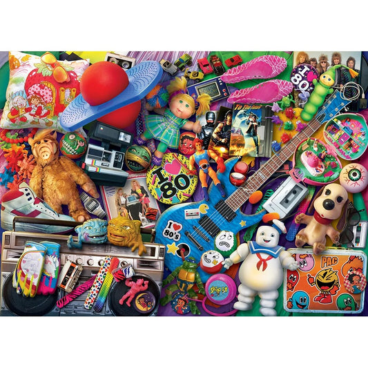 Gibsons We Love The 80's 1000 Piece Jigsaw Puzzle G7145