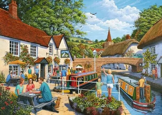 Ravensburger Waterside Tavern 1000 Piece Jigsaw Puzzle