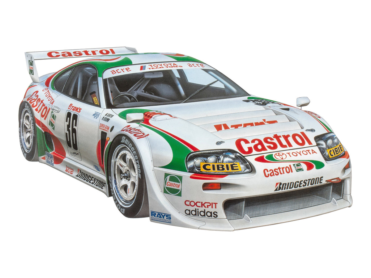 Tamiya Castrol Toyota Tom's Supra GT Car Model Kit Vehicle Toys 24163