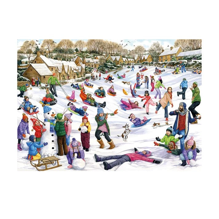 Jumbo Falcon Snow Day 1000 Piece Jigsaw Puzzle Toys