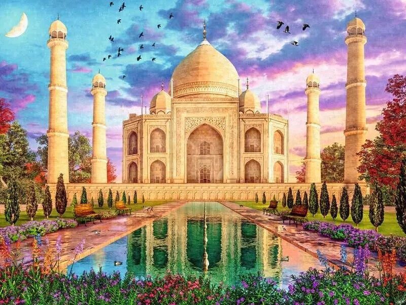 Ravensburger Enchanting Taj Mahal 1500 Piece Jigsaw Puzzle Toys 12000741