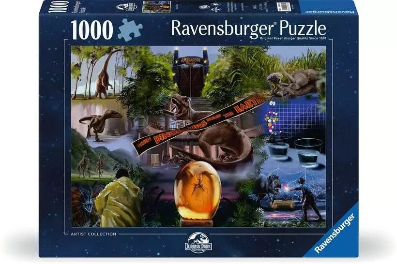 Ravensburger Jurassic Park Movie Poster 1000 Piece Jigsaw Puzzle