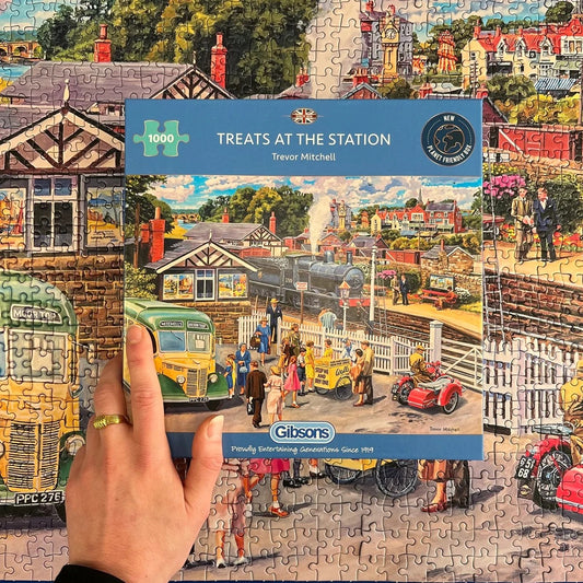 Gibsons Games Treats At The Station 1000 Piece Jigsaw Puzzle Toys G6341