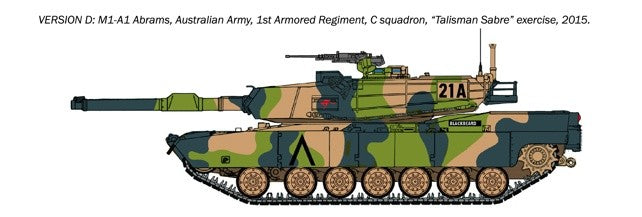ITALERI 1/35 1:35 M1A1 Abrams SCALE MODEL KIT 35108