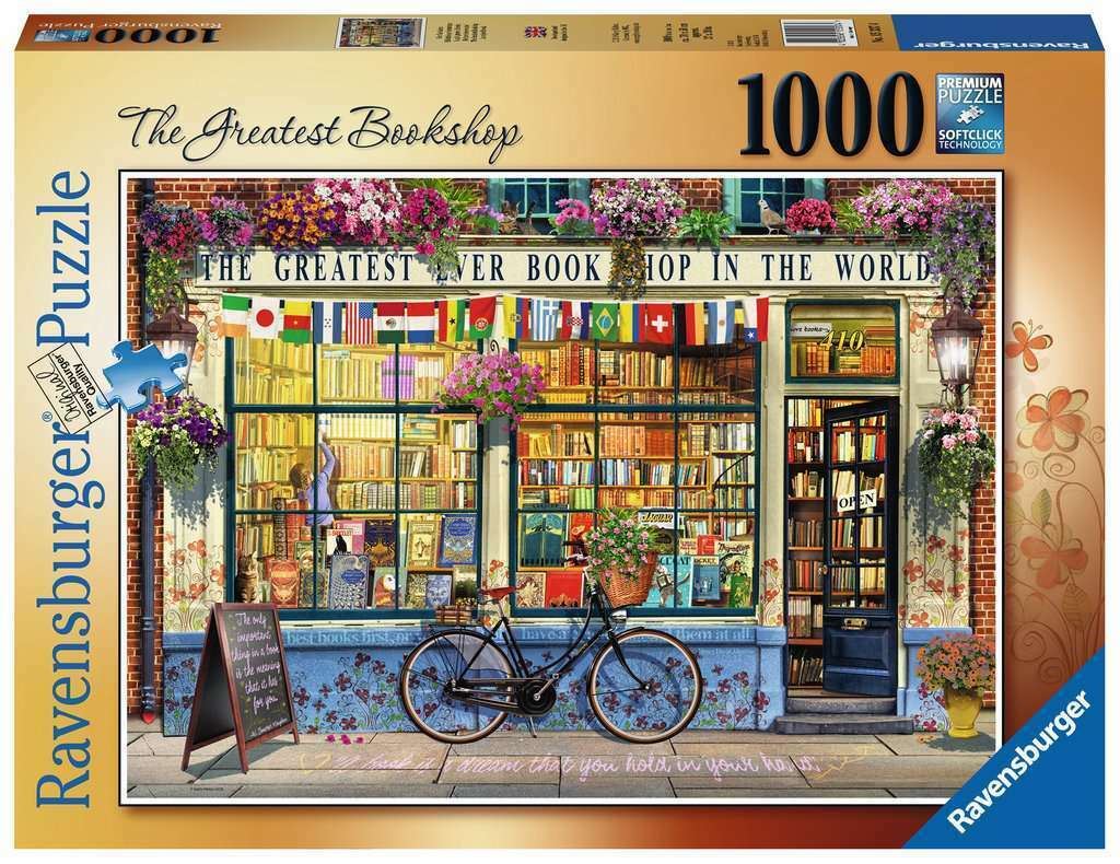 Ravensburger The Greatest Book Shop 1000 Piece Jigsaw Puzzle