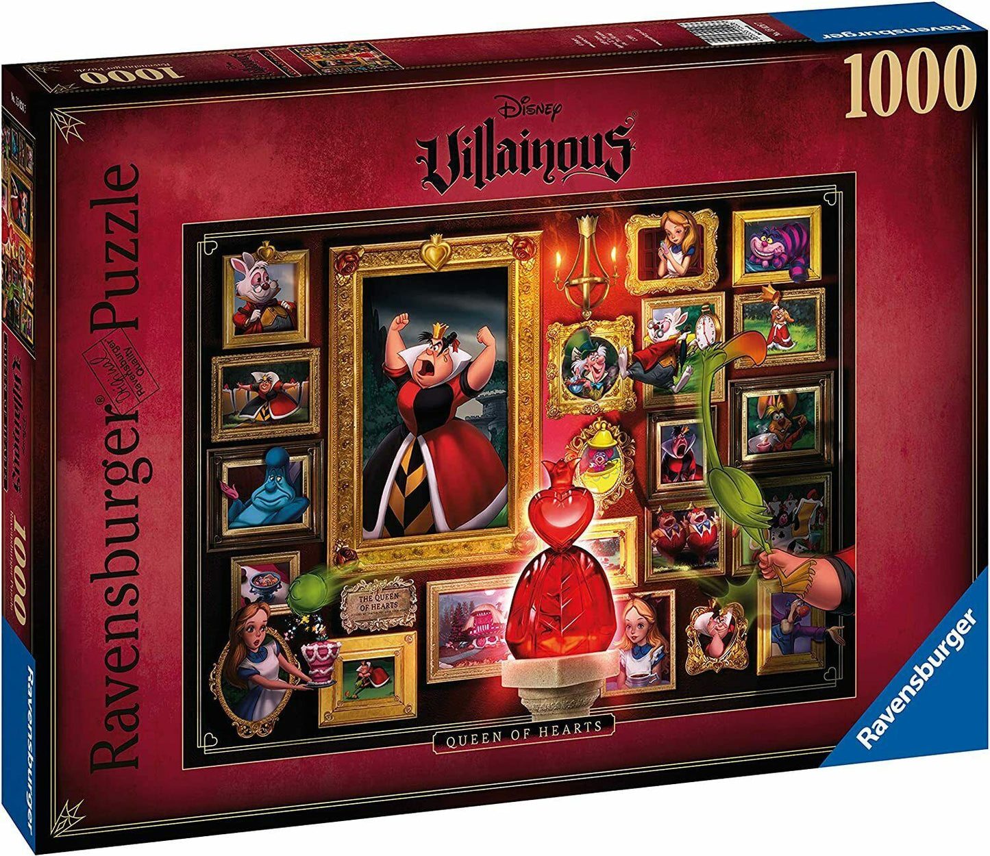 Ravensburger villainous Queen of hearts Jigsaw Puzzle 1000 Pieces