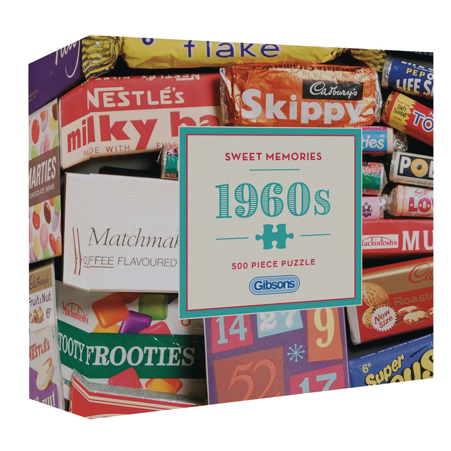 Gibsons Games Sweet Memories Of The 1960s 500 Piece Jigsaw Puzzle Toys G3441