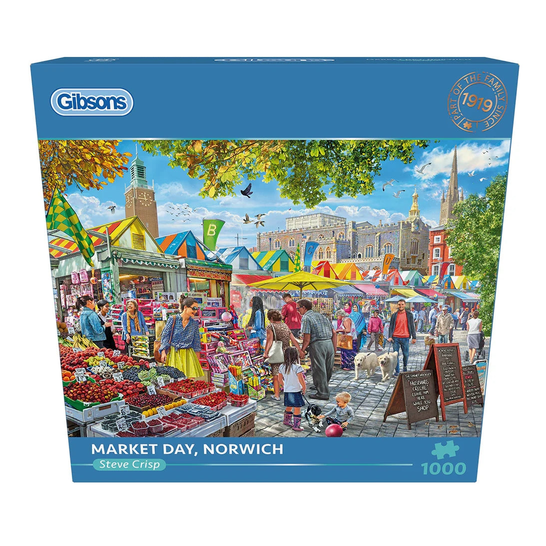 Gibsons Games Market Day, Norwich 1000 Piece Jigsaw Puzzle Toys G6297