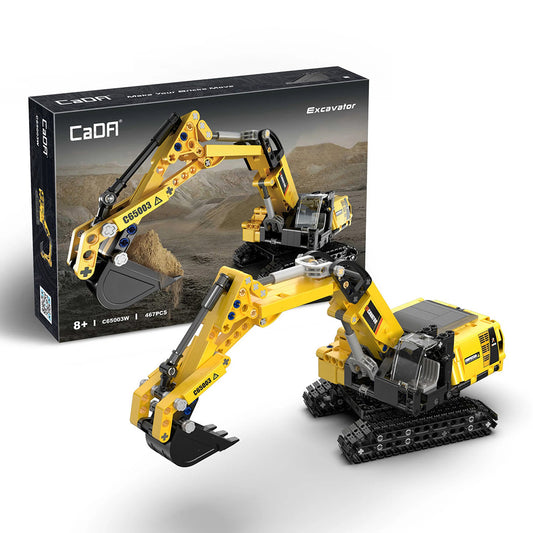 CaDA Excavator 467 Piece Model Kit C65003W