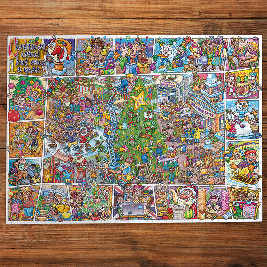 Gibsons Games Jokesaws Crackers For Christmas 1000 Piece Jigsaw Puzzle G7166