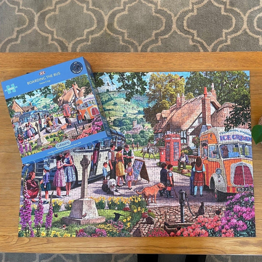 Gibsons Boarding The Bus 1000 Piece Jigsaw Puzzle G6353