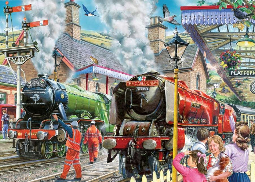 House Of Puzzles Checking The Line 1000 Piece Jigsaw Puzzle HP0701