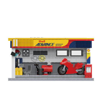 CaDA Shell Maintenance Service Station Building Set, 330 Pcs, C66034w