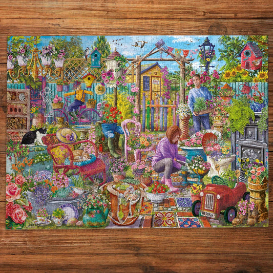 Gibsons Games Up-Cycled Garden 1000 Piece Jigsaw Puzzle Toys G6475