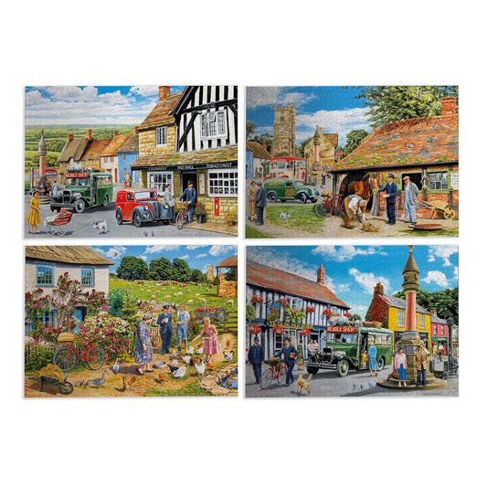 Gibsons Games Daily Deliveries 4 x 500 Piece Jigsaw Puzzle Toys G5072