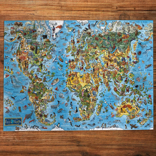 Gibsons Games Epic Earth 1000 Piece Jigsaw Puzzle Toys G7181