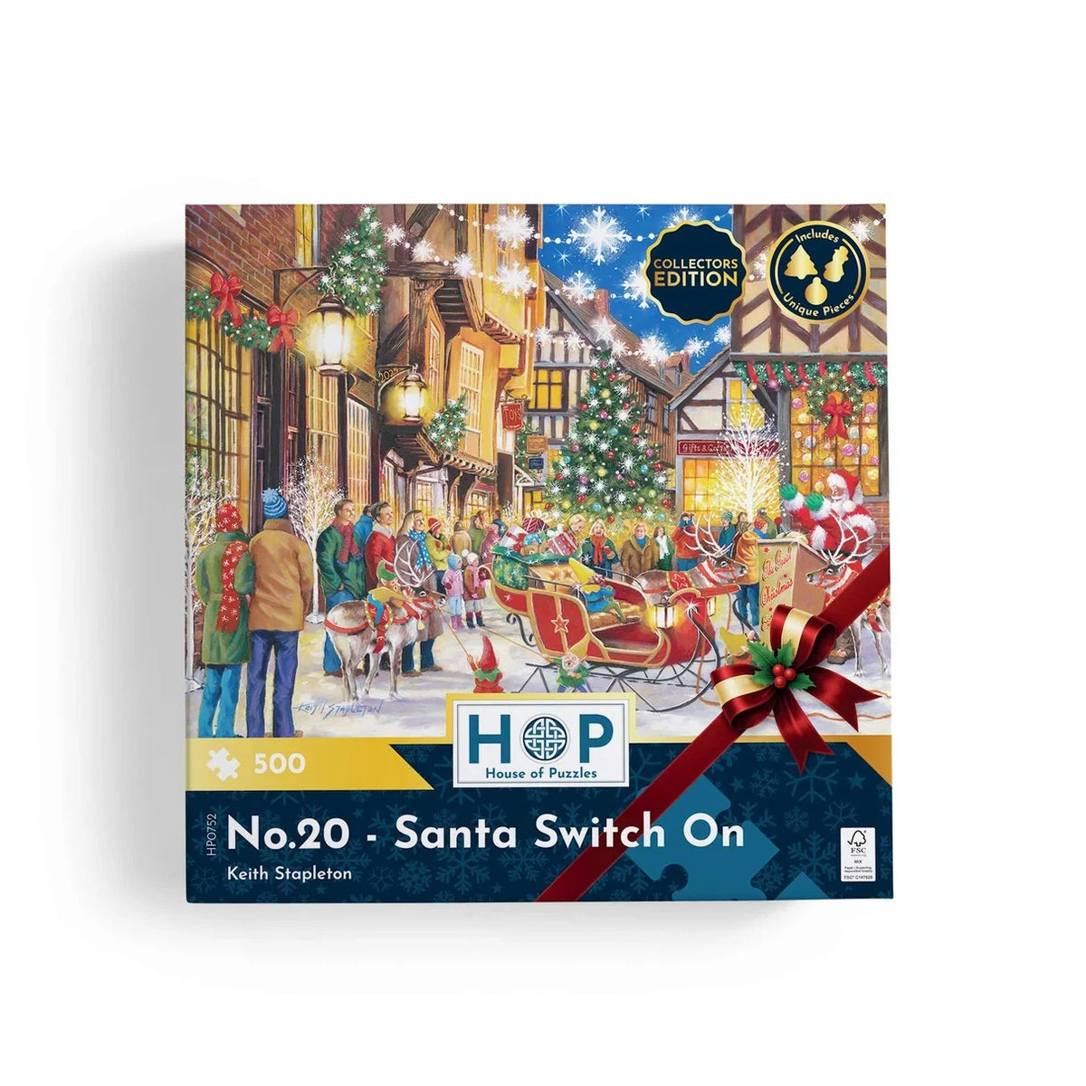 House Of Puzzles No.20 Santa Switch On 500 Piece Jigsaw Puzzle Toys HP0716