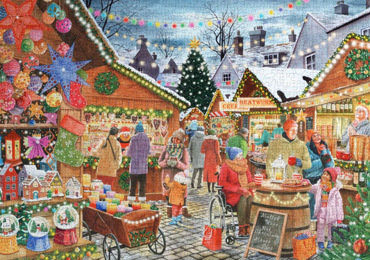 House Of Puzzles Christmas Market 1000 Piece Jigsaw Puzzle Toys HP0867