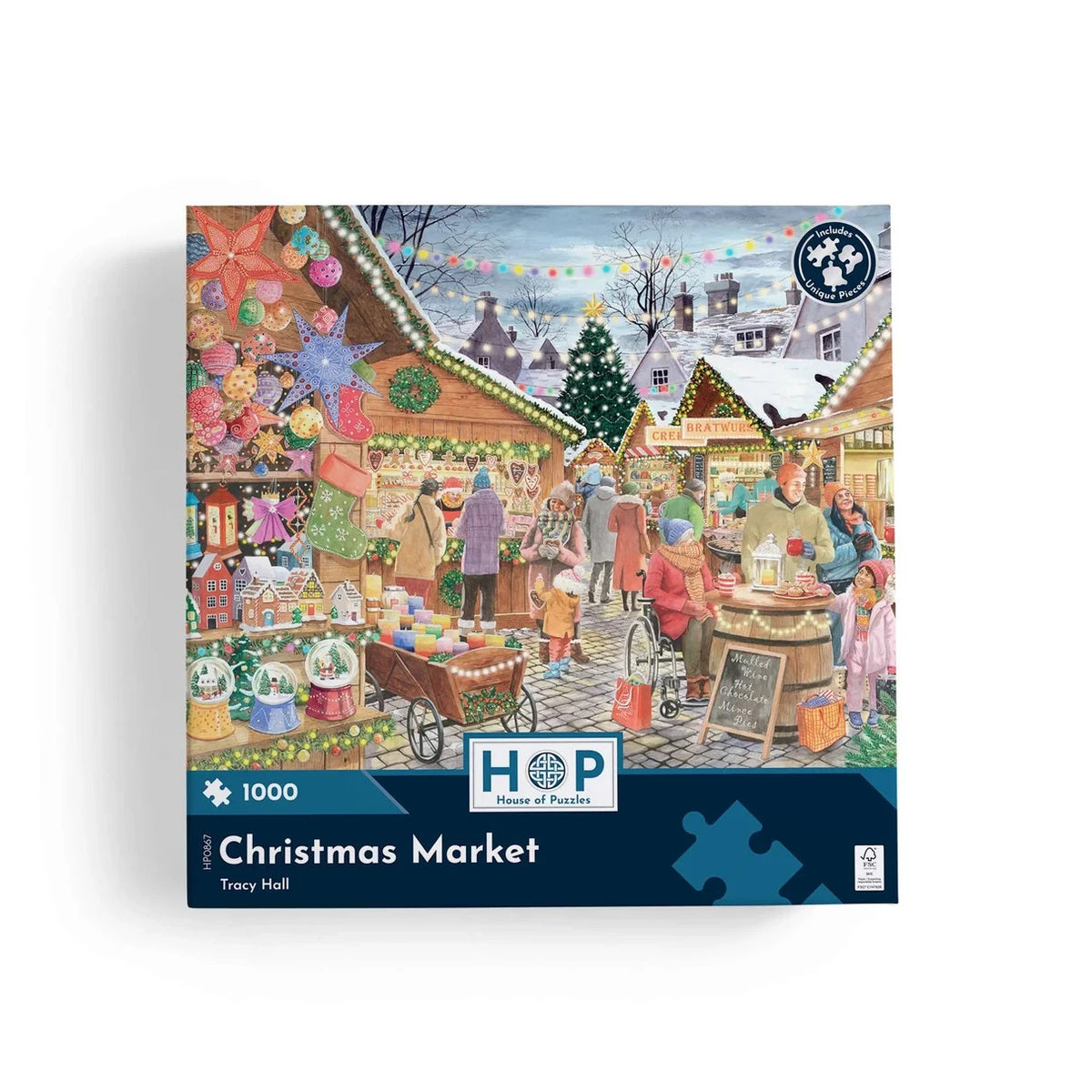 House Of Puzzles Christmas Market 1000 Piece Jigsaw Puzzle Toys HP0867