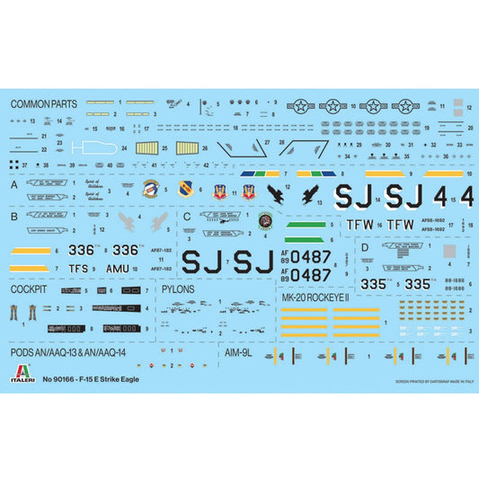 Italeri 90166 McDonnell Douglas F-15E Strike Eagle 1:72 Model Kit 90166