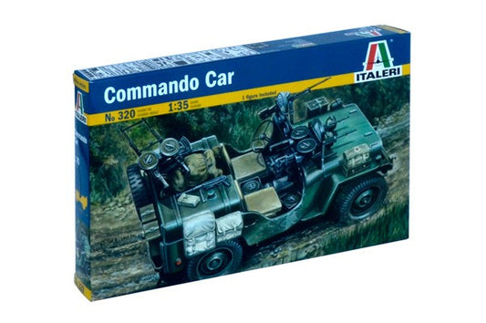 Commando Car 1:35 Model Kit by Italeri - Easy Assembly Plastic Hobby Kit no 320