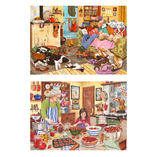 House Of Puzzles Heart Of The Home 2 x Big 500 Piece Jigsaw Puzzle HP0776